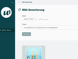 360°AI UI Bildgenerierung durch KI